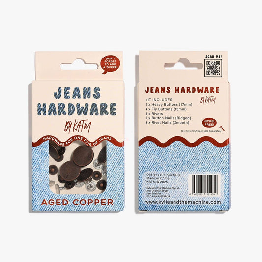 Jeans Hardware Kit | Aged Copper