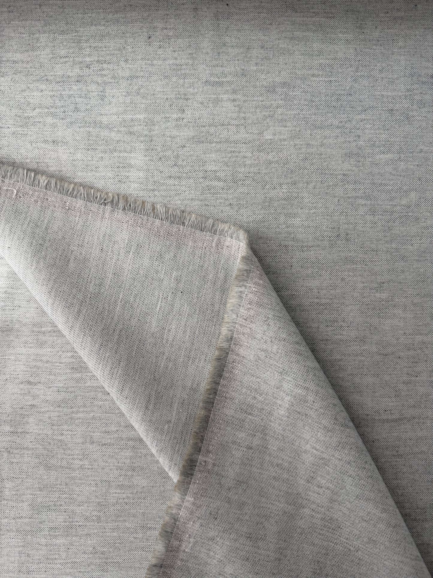 Cotton Chambray, Pale Gray