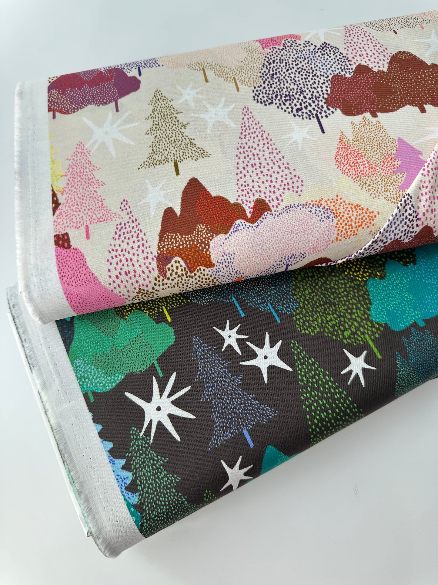Japanese Cotton, Sheeting, Trees – Dark Brown