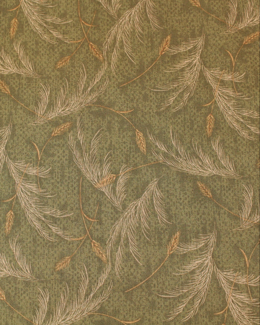 Japanese Cotton Shirting, Wheat Print – Gray