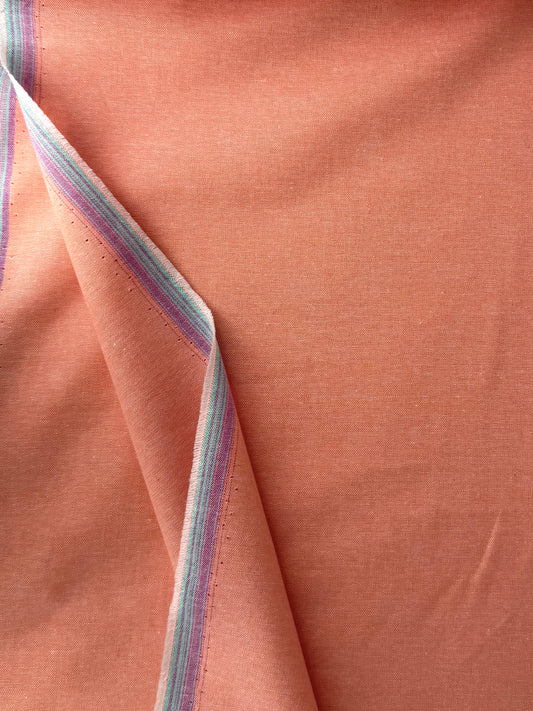 Cotton Chambray, Melon