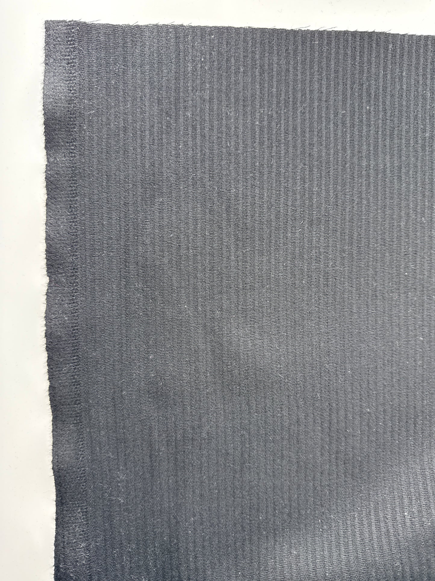 Wool Blend Textured Woven, Black