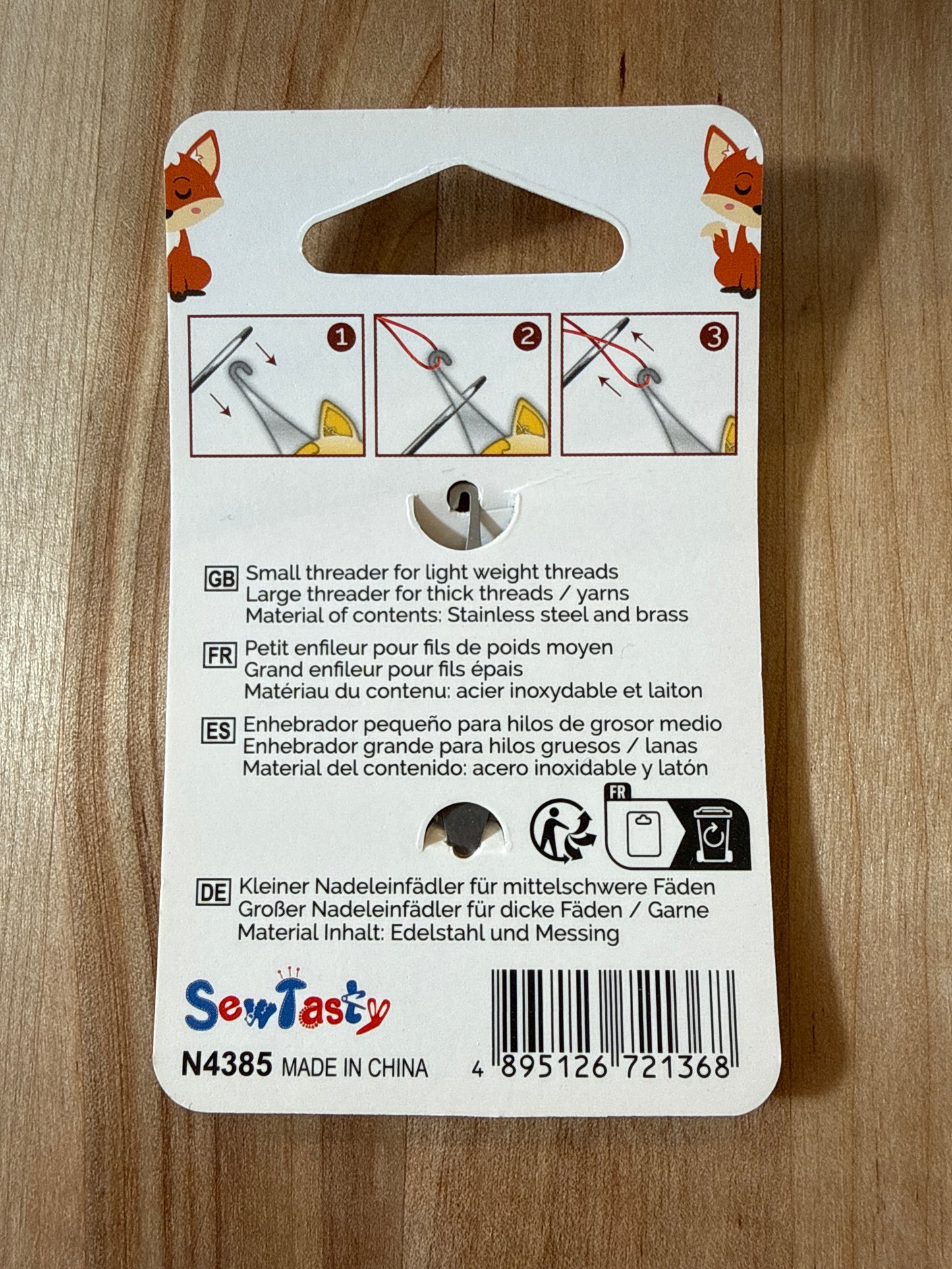 Dual Needle Threader, Smart Fox