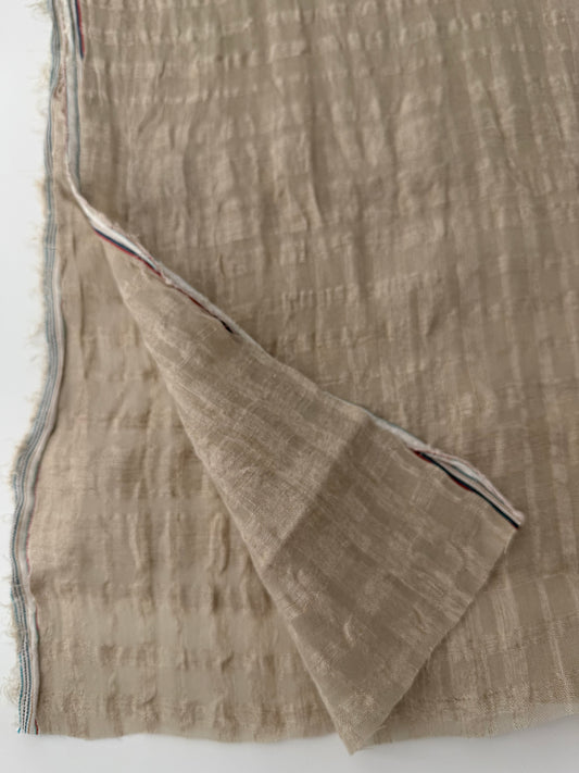 Linen, Windowpane Weave, Flax