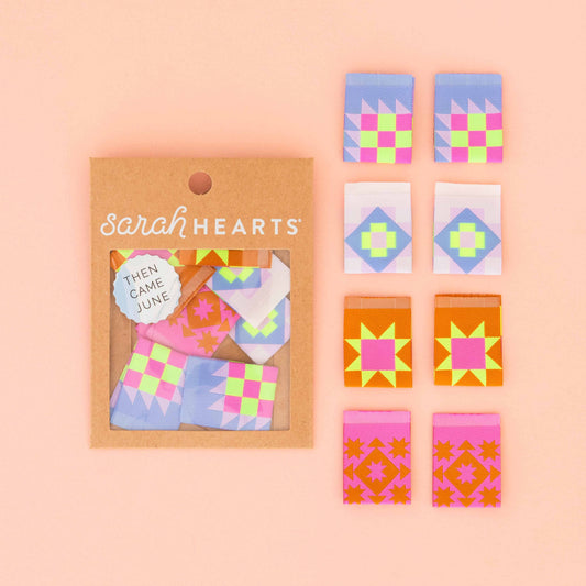 Sarah Hearts Labels, Then Came June Quilt Block Multipack