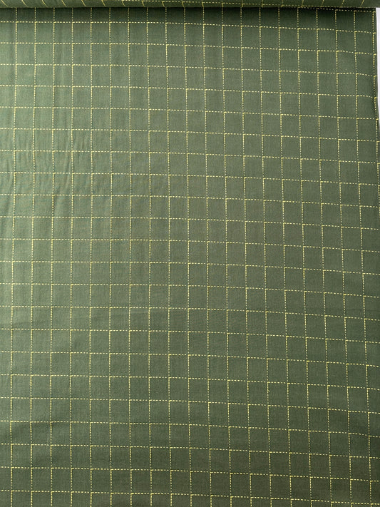 FIGO Cotton Sheeting, Intervals Green