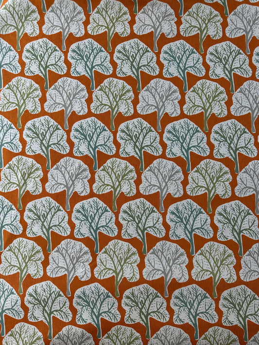 Japanese Cotton/Linen Canvas, Trees