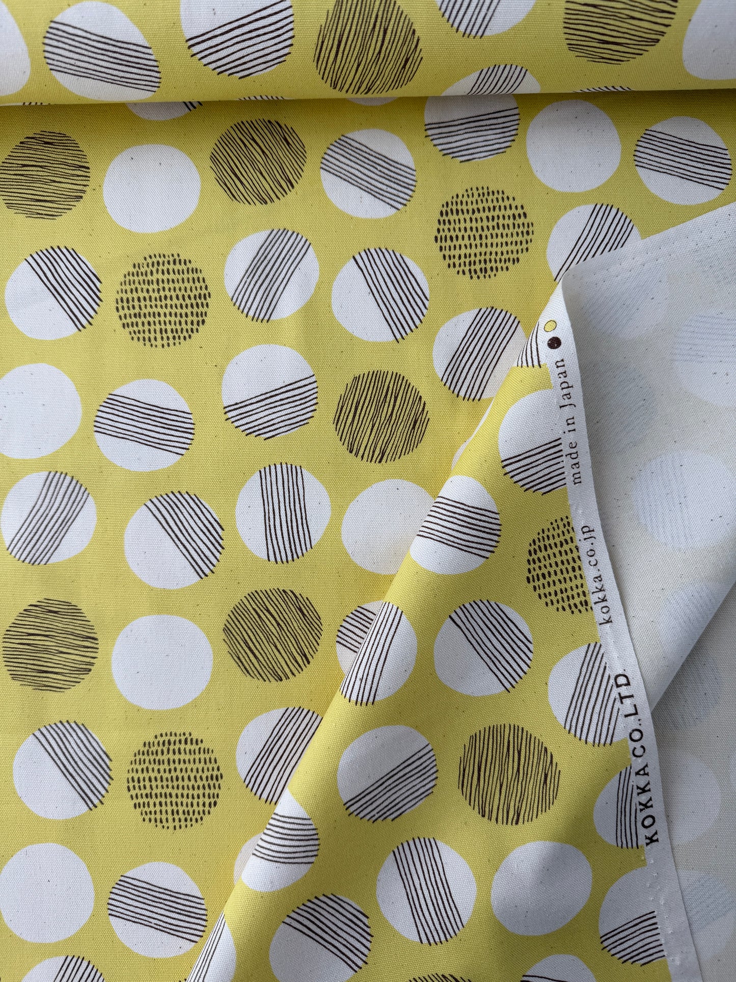 Kokka Cotton Oxford, Simply Palette Polka Dots