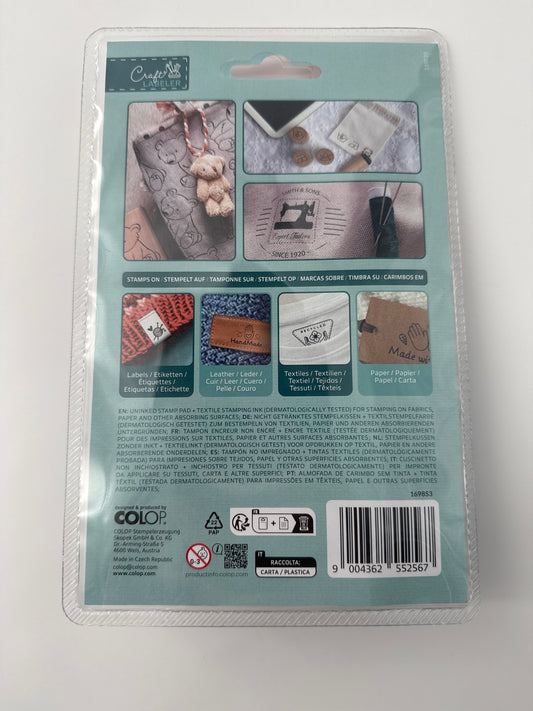Craft Labeler, Textile Ink Pad Set