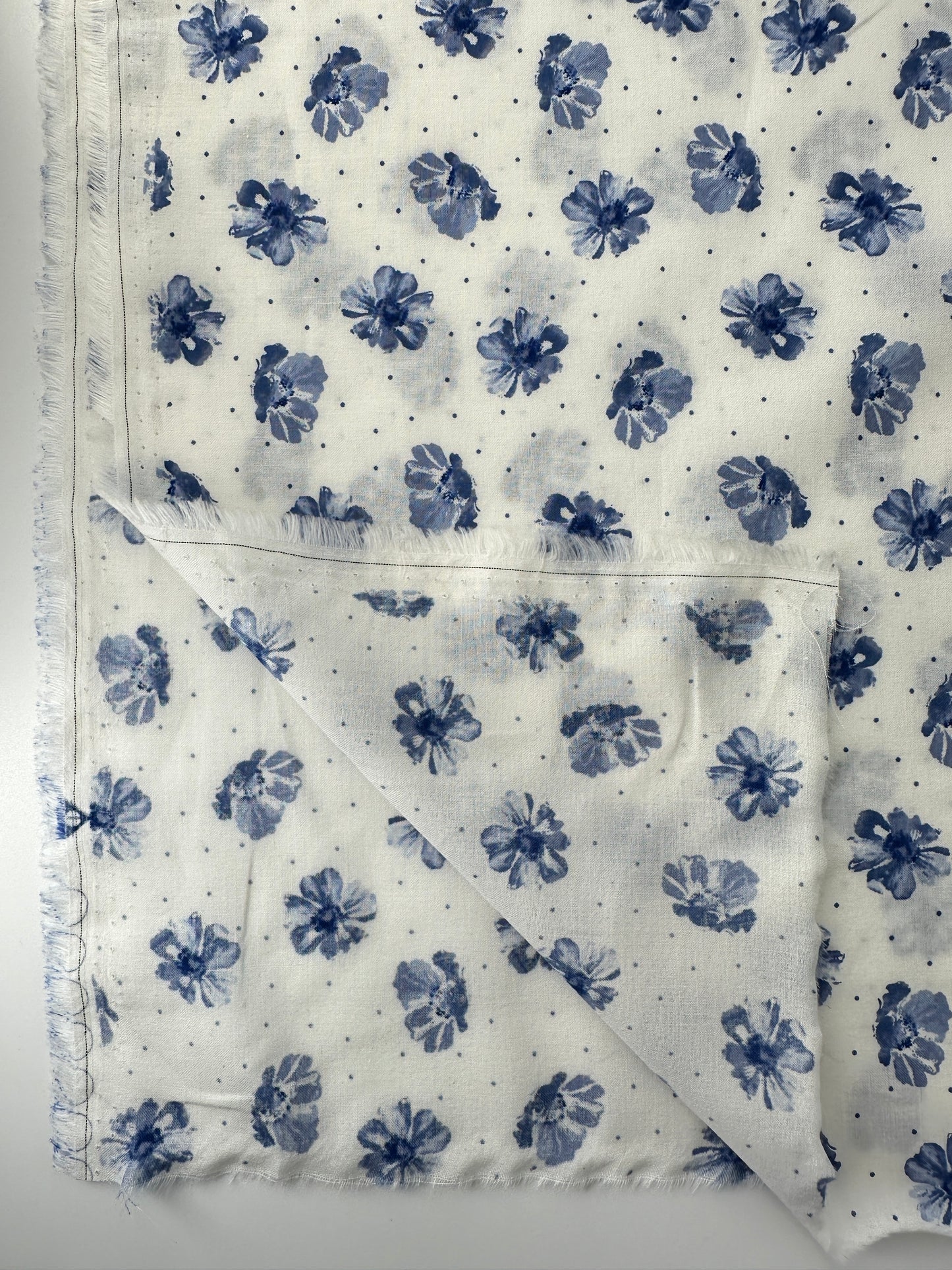 Cotton Lawn, Floral Dot Print
