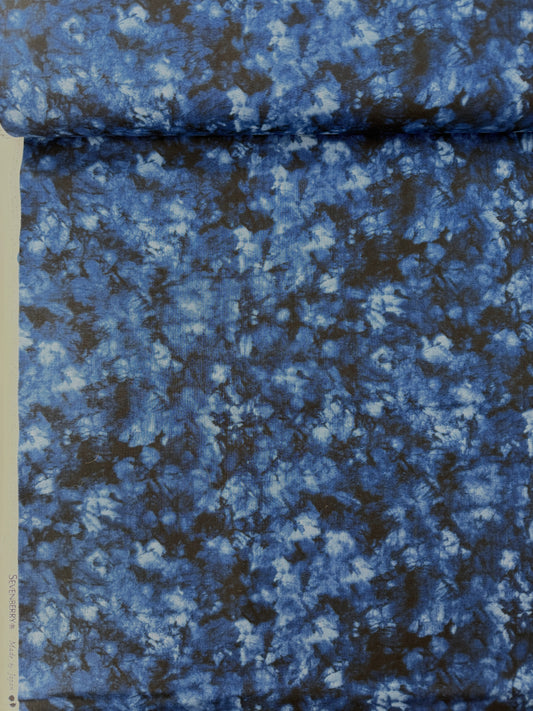 Sevenberry Cotton Shirting, Shibori Style - White Indigo