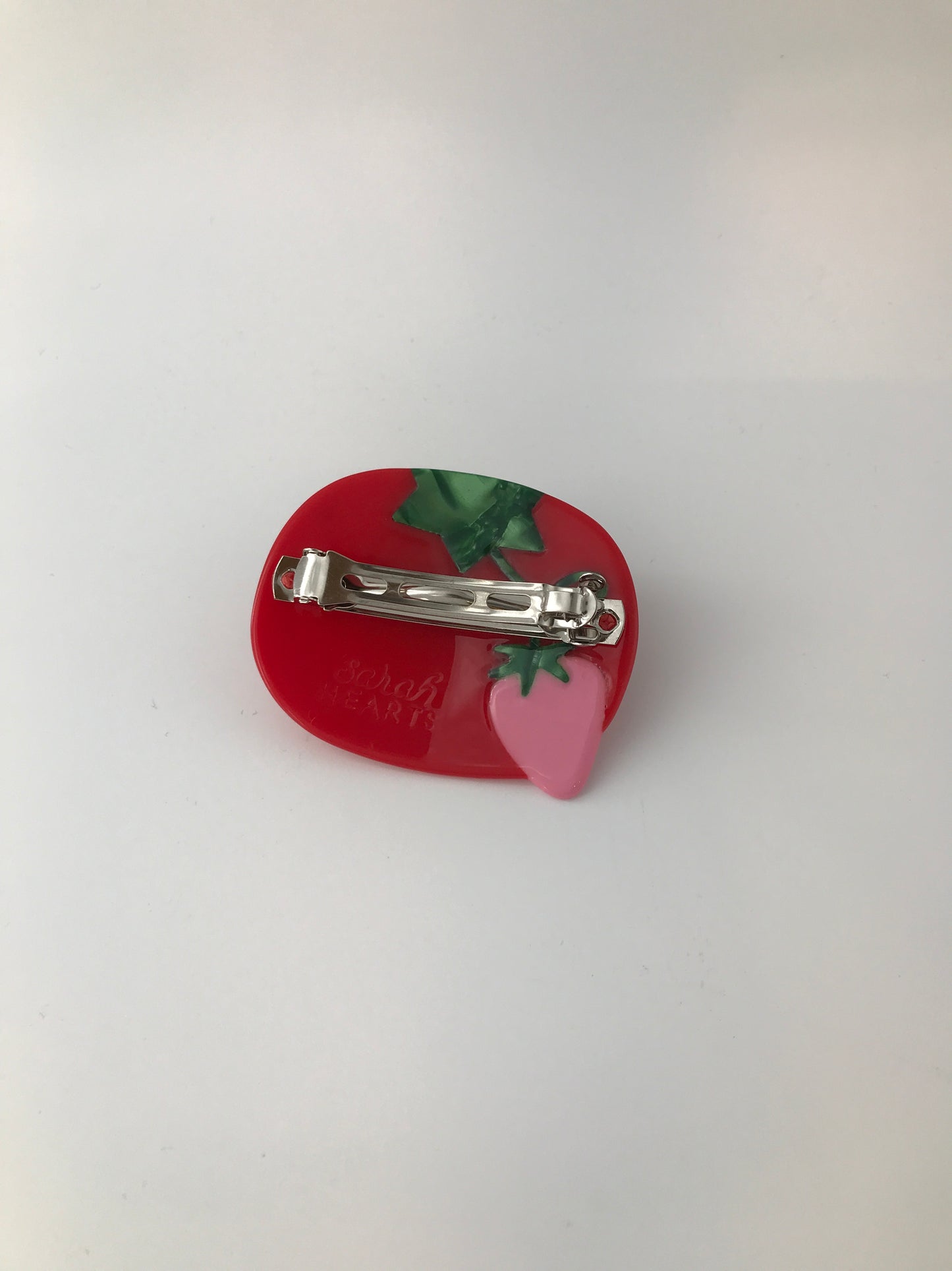 Tomato Pincushion French Barrette Hair Clip