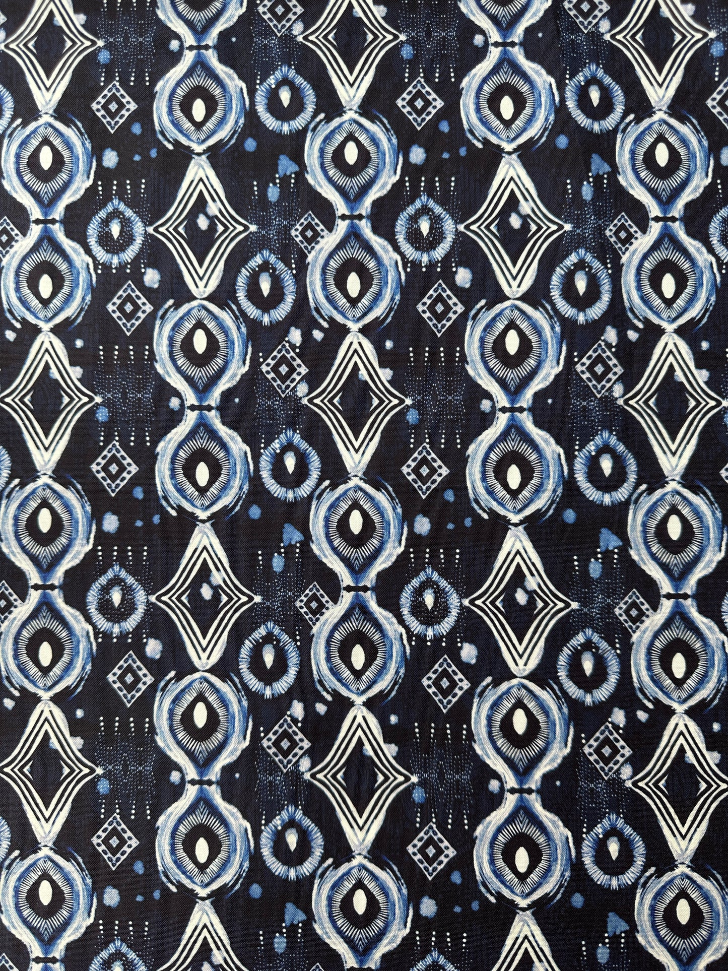 Cotton Sheeting, Mirrors, Indigo