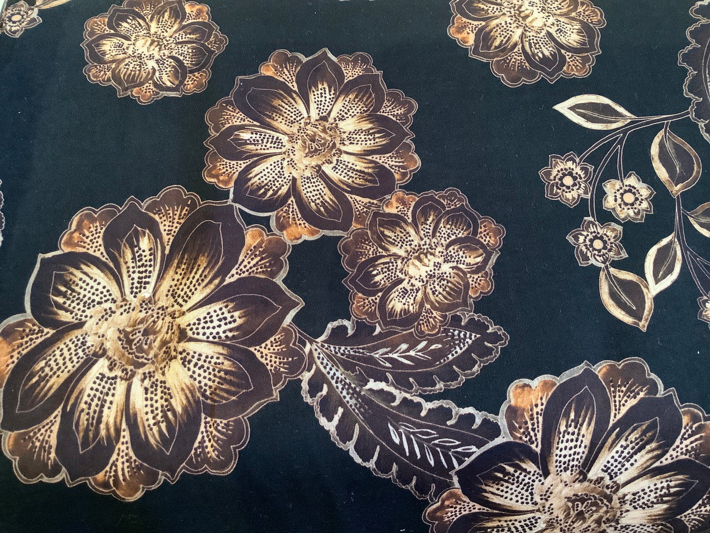 Rayon/Cotton Blend, Floral Print