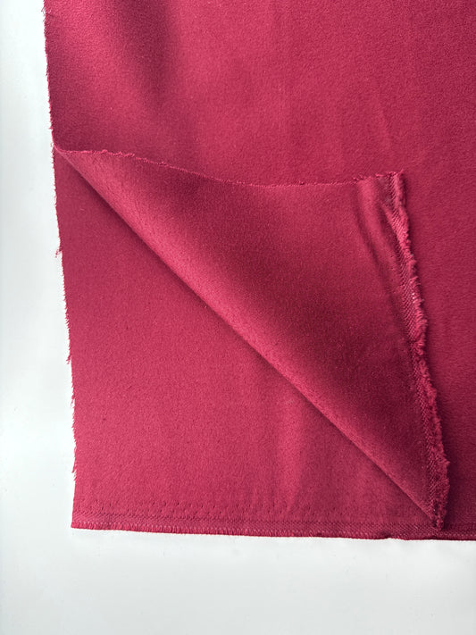 Cotton Moleskin, Burgundy