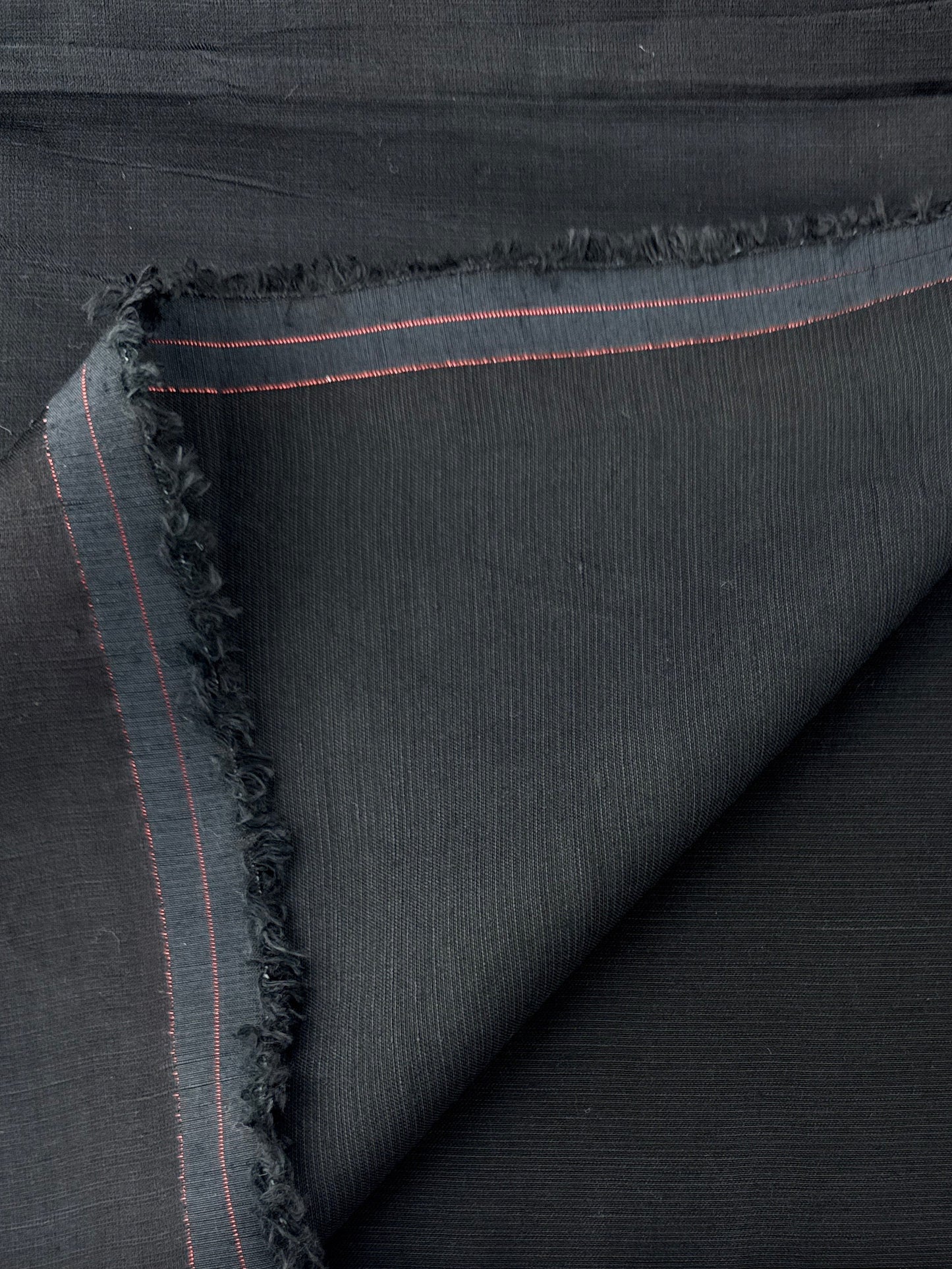Linen/Viscose Plain Weave, Black