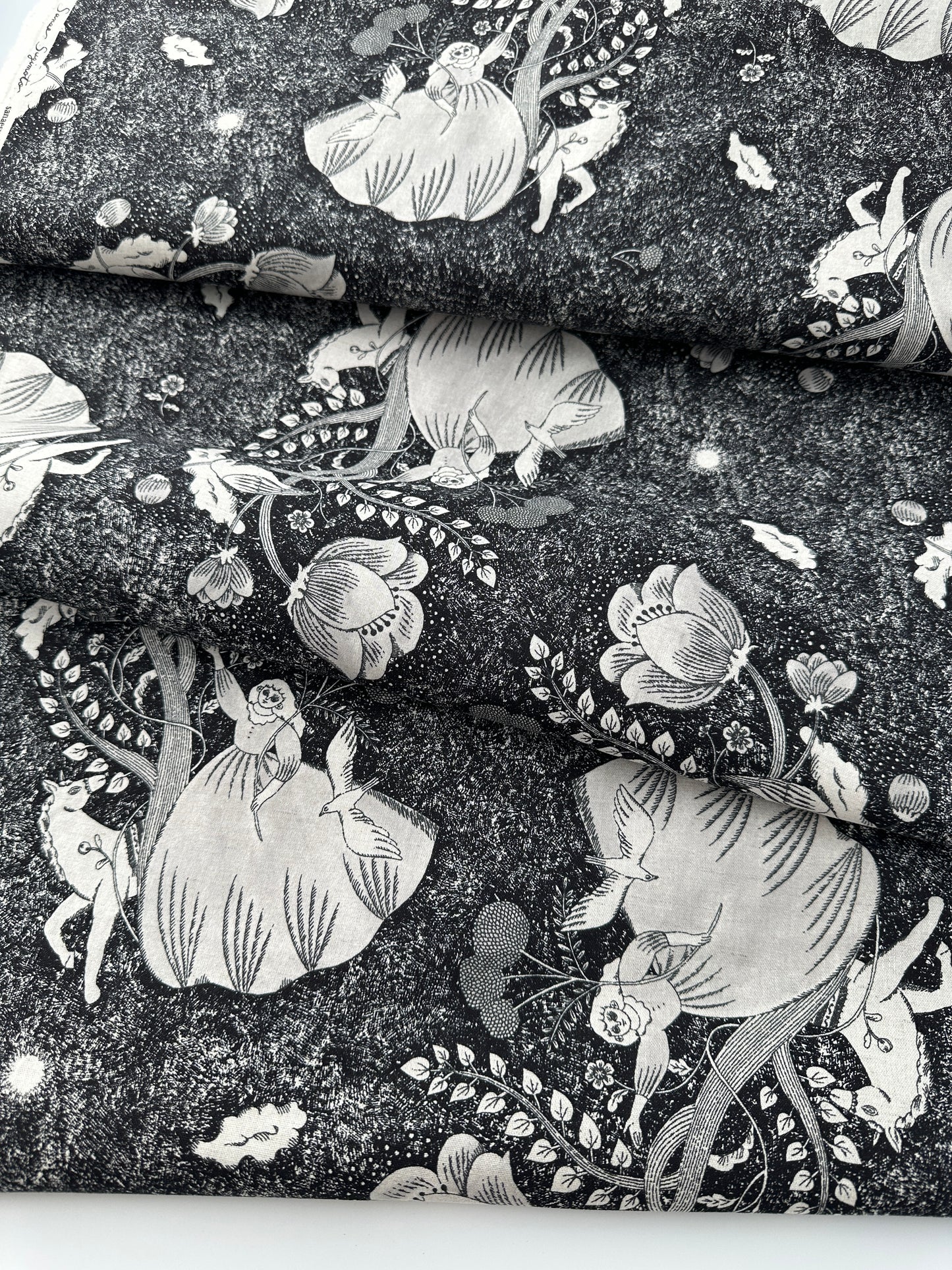 Japanese Cotton/Linen Sheeting, Midnight Dream