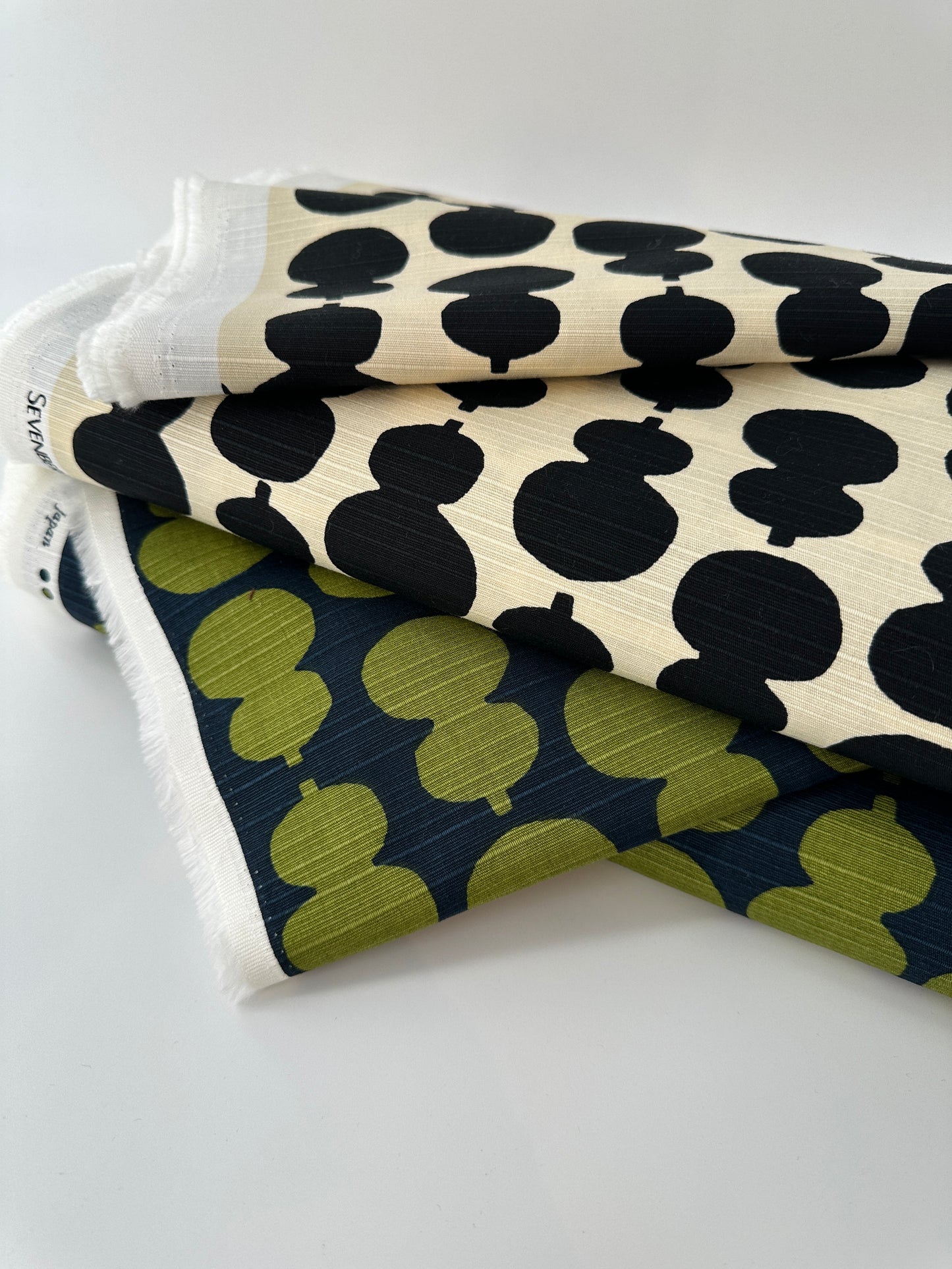 Sevenberry Cotton Shantung, Gourd Print