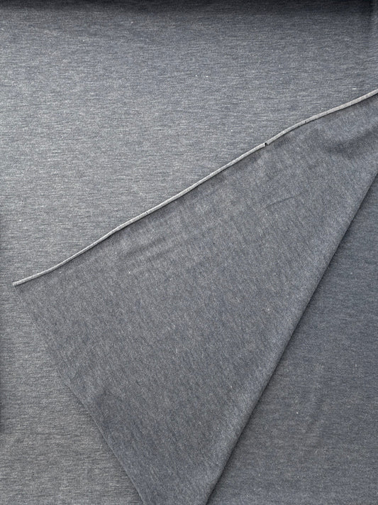 Rayon/Polyester/Spandex Single Jersey, 185 gsm - Denim Melange