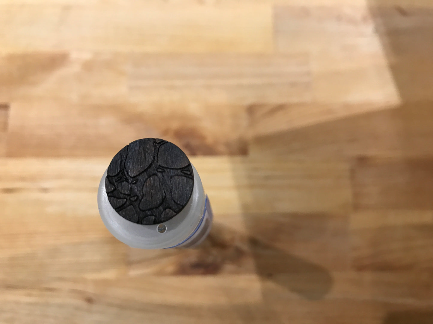 Dark Brown Wooden Etched 18mm