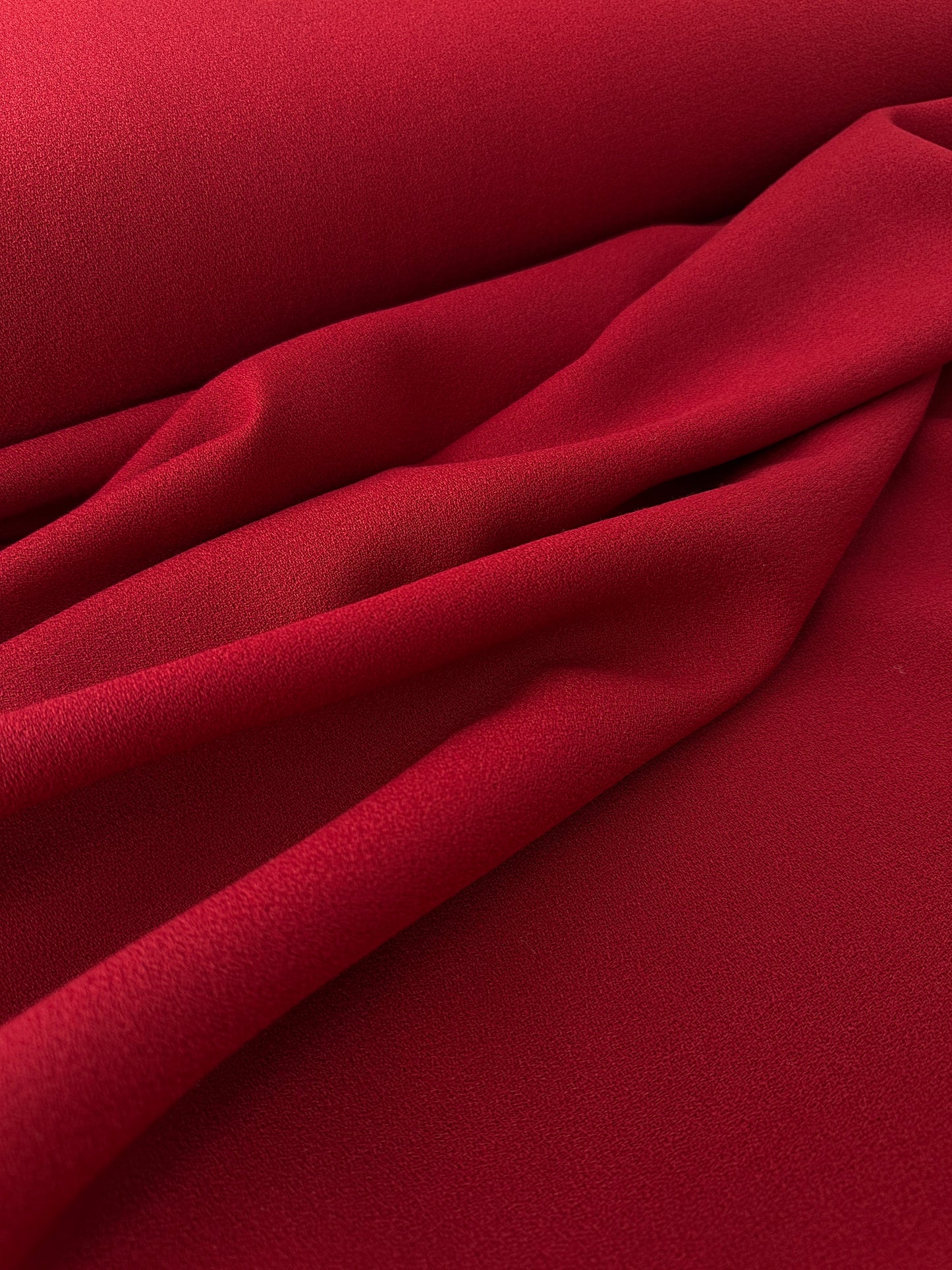 Wool Crepe, Crimson