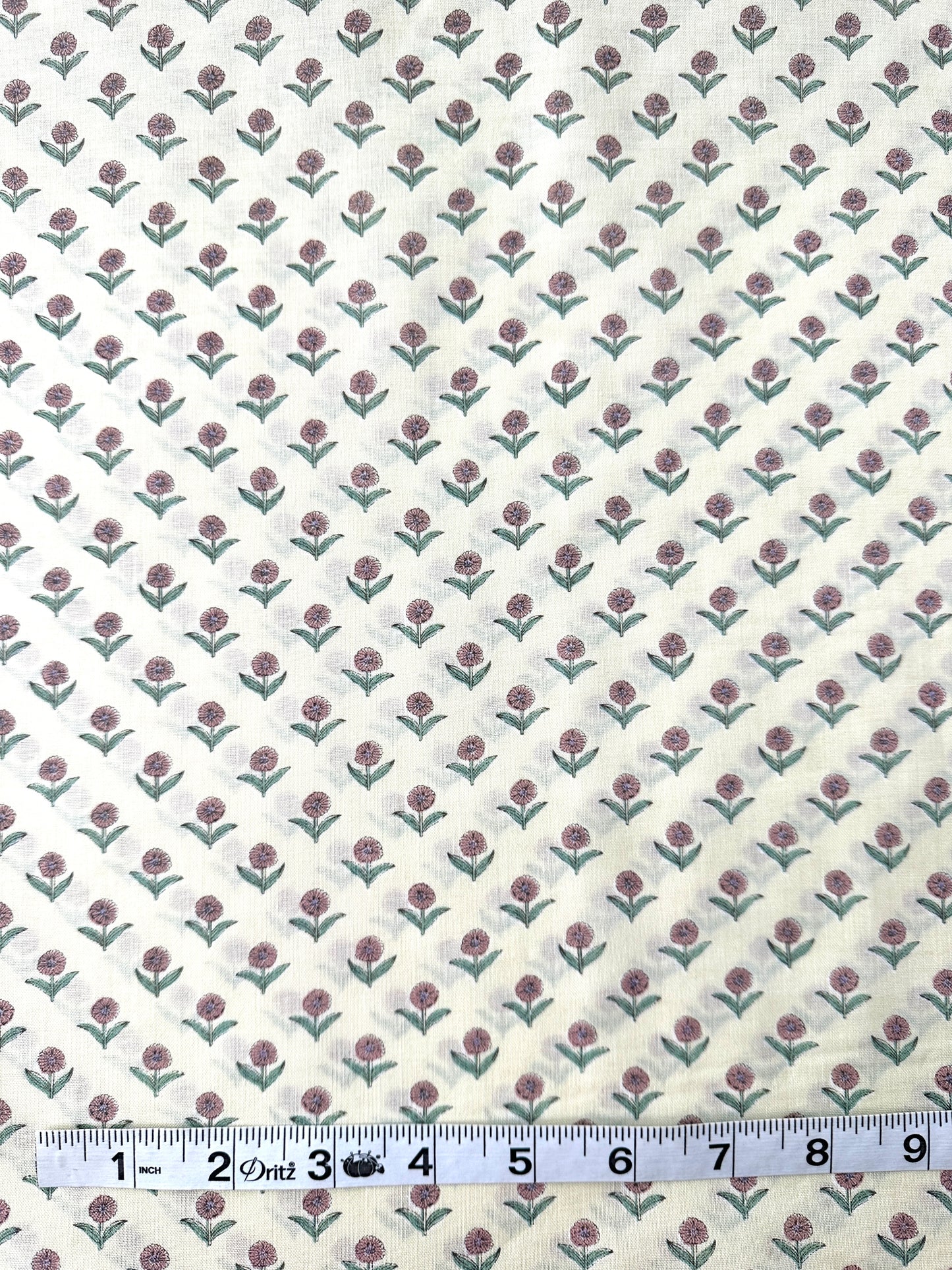 Japanese Cotton, Lightweight Sheeting, Petite Flower – Light Blue