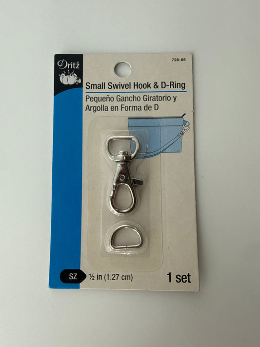 Dritz Small Swivel Hook & D-Ring