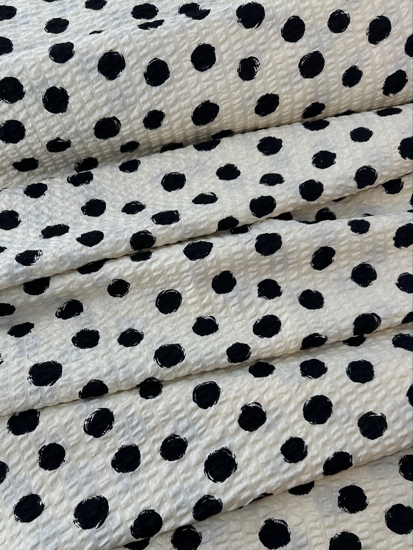 Sevenberry, Cotton Ripple Cloth, Dots