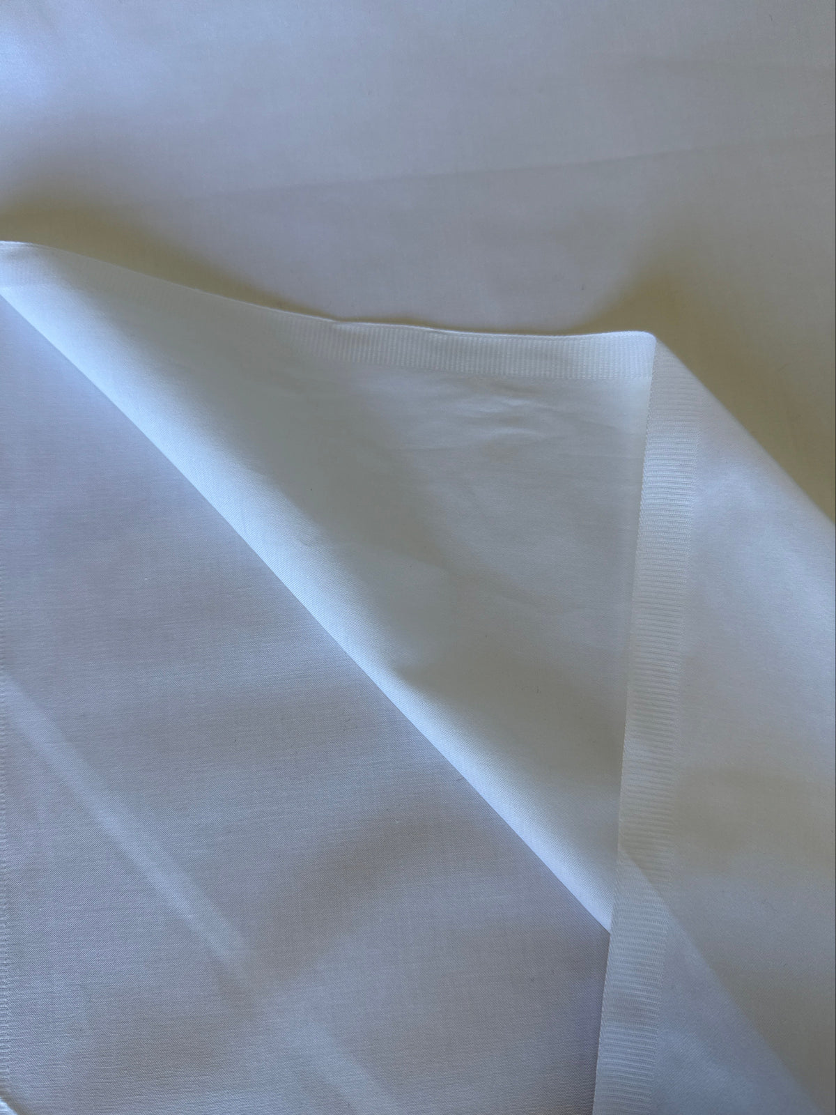 Cotton Sateen, Solid – White
