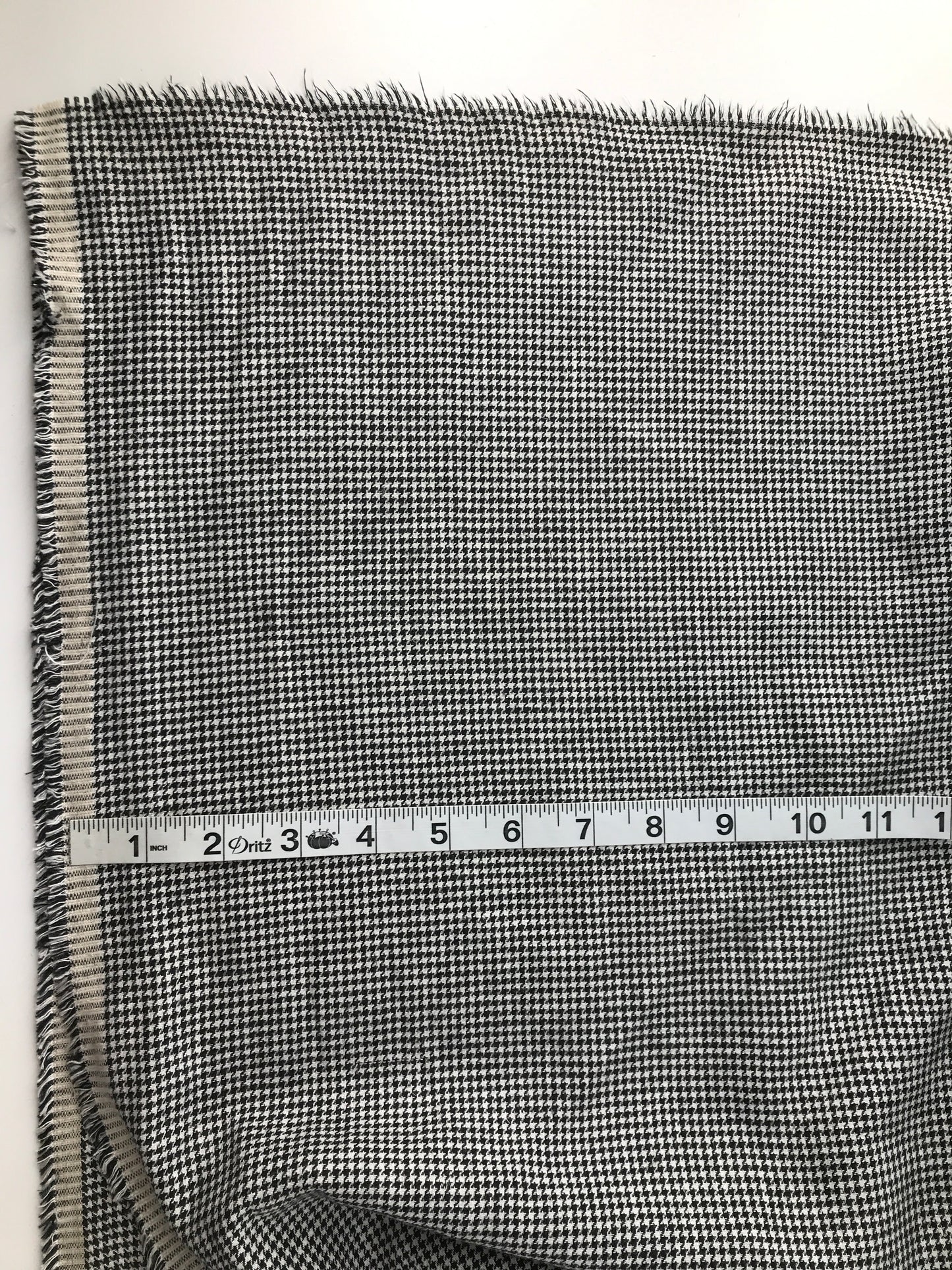 Rayon, Black/White Mini Houndstooth