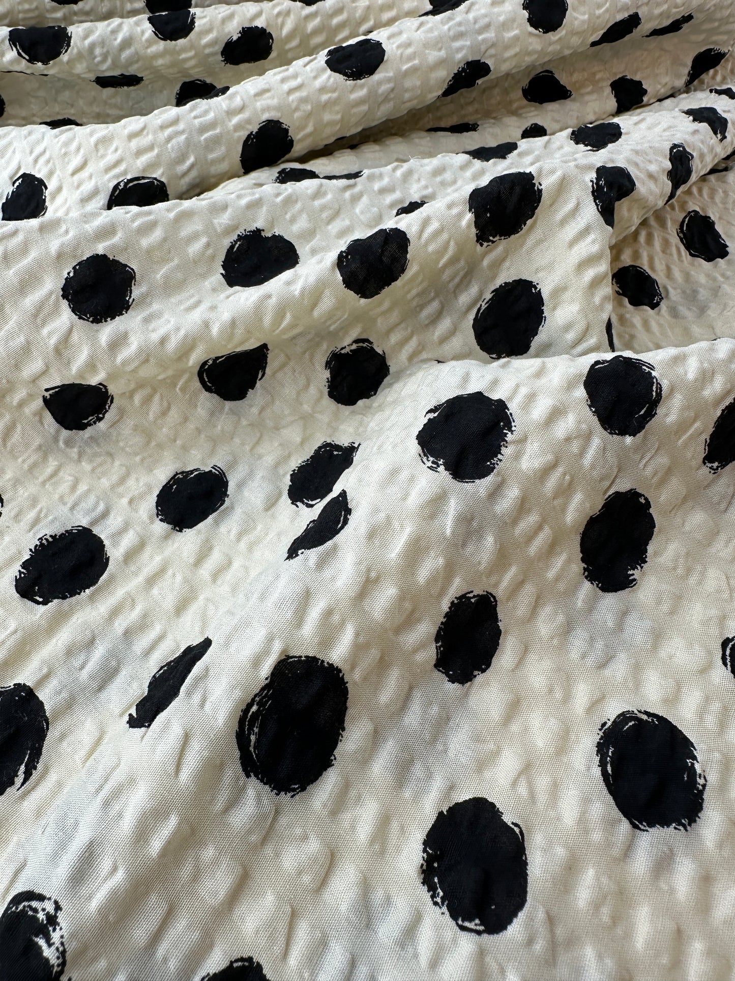 Sevenberry, Cotton Ripple Cloth, Dots