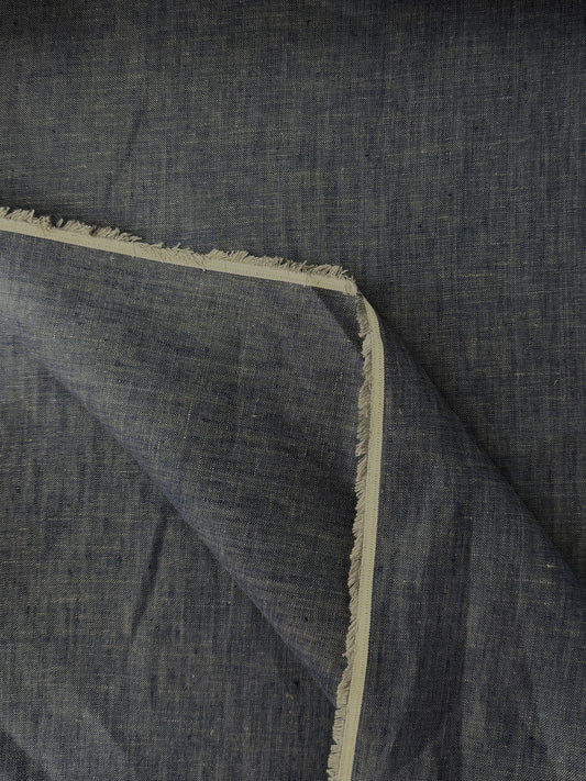 Linen Cross Dye - Dusty Blue