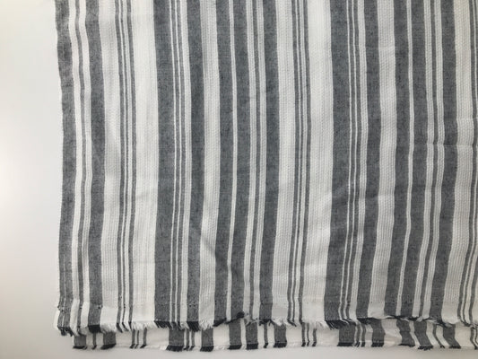Rayon, Black/White Stripe