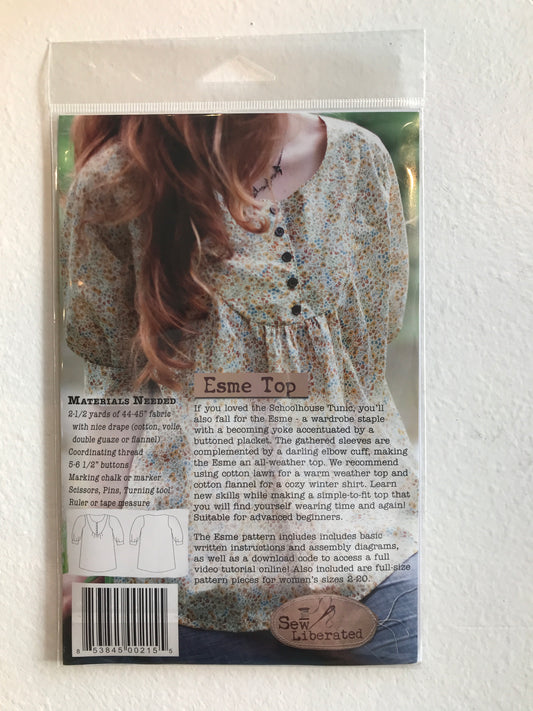 Sew Liberated Esme Top, size 2-20