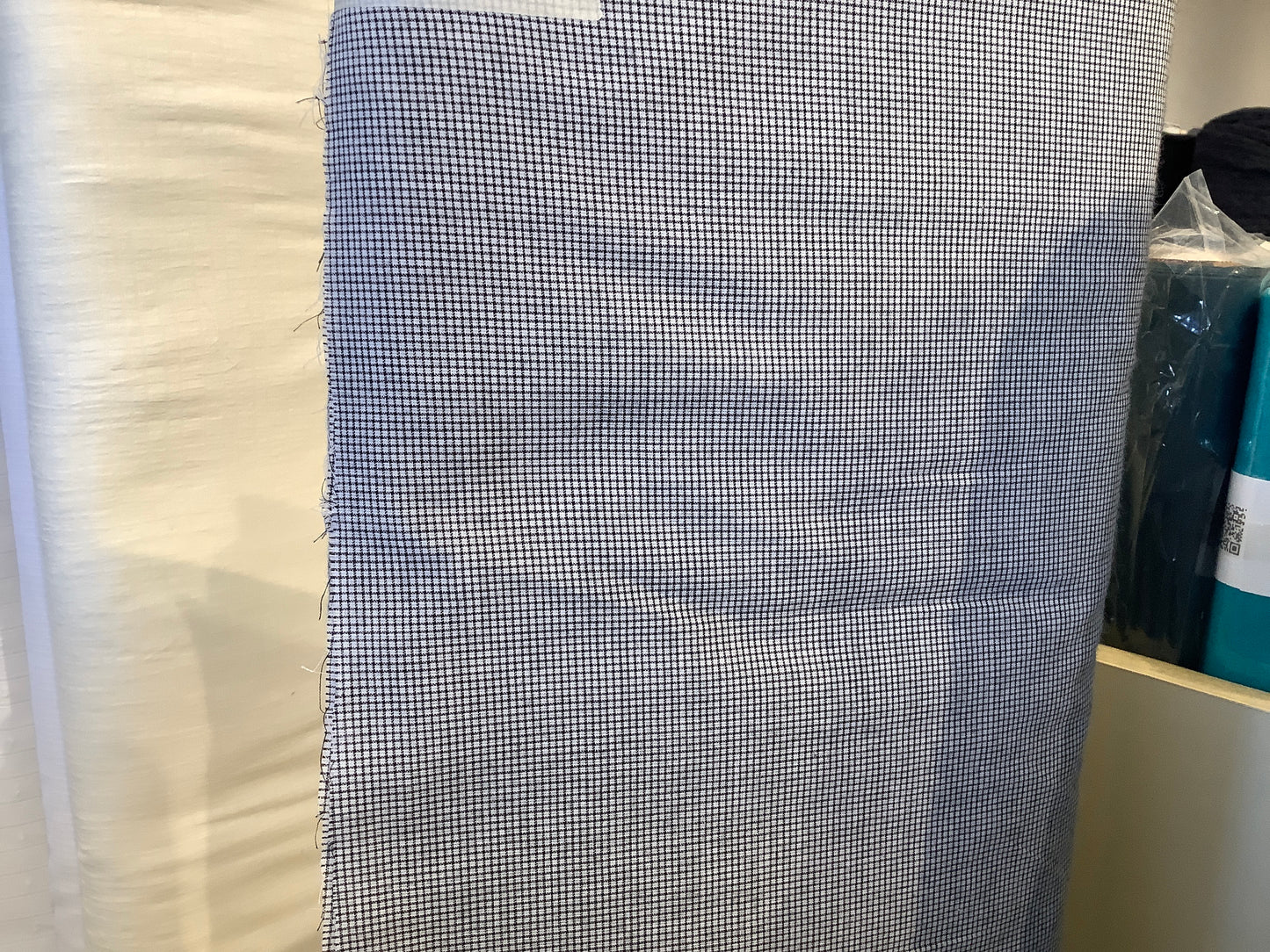Cotton Shirting, mini check