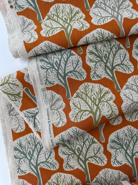 Japanese Cotton/Linen Canvas, Trees