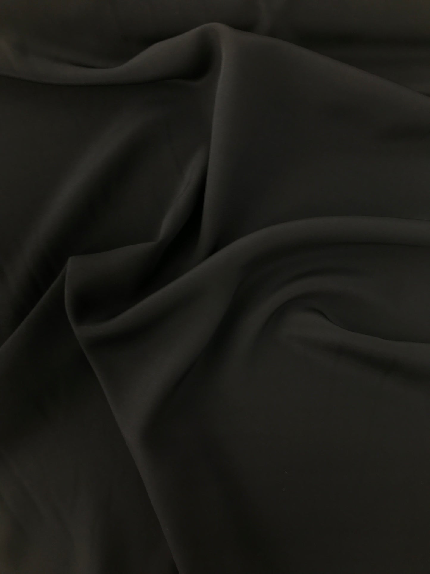 Silk Crepe de Chine, Black, 54"