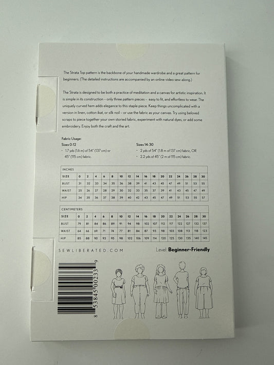 Sew Liberated Strata Top, Size 0-30