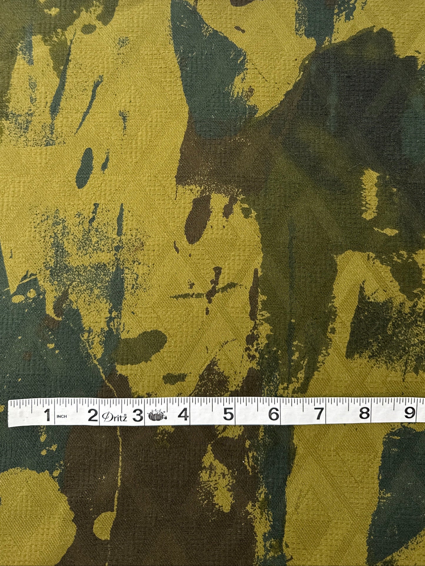 Cotton Stretch Jacquard, Camouflage Print
