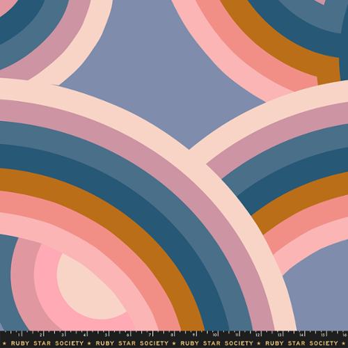 Ruby Star Society Rayon Challis, Poolside Too Pale Twilight