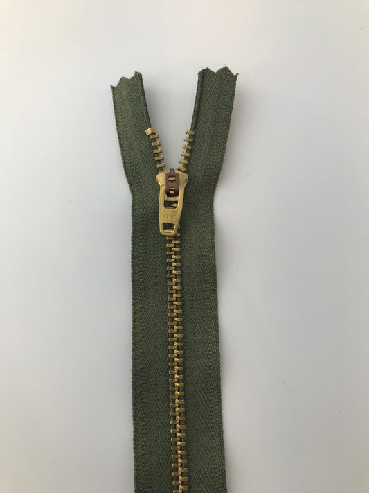 YKK Jeans Zipper, Metal Teeth, 7"