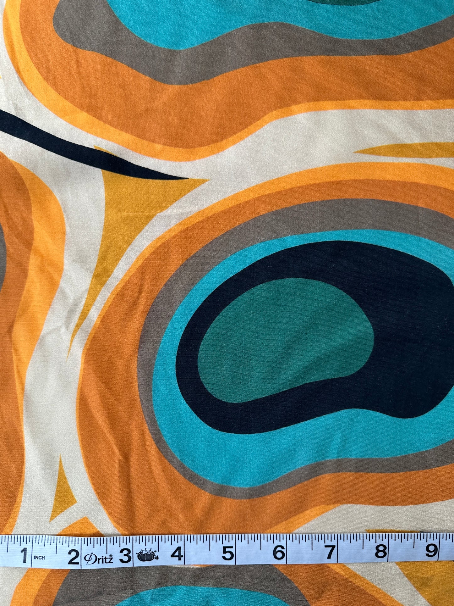 Viscose Challis, Free Form Print