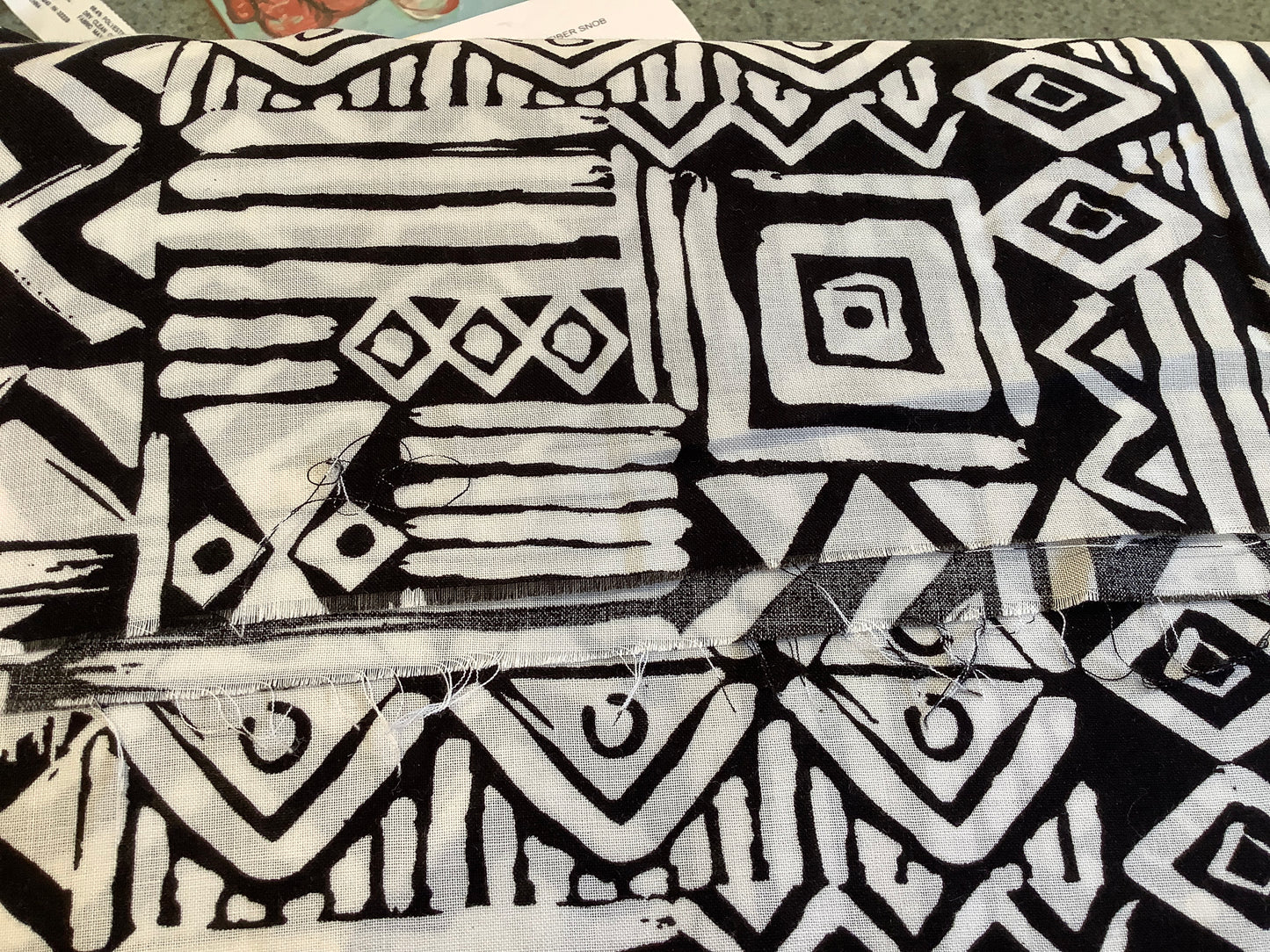 Rayon, Doodle Print