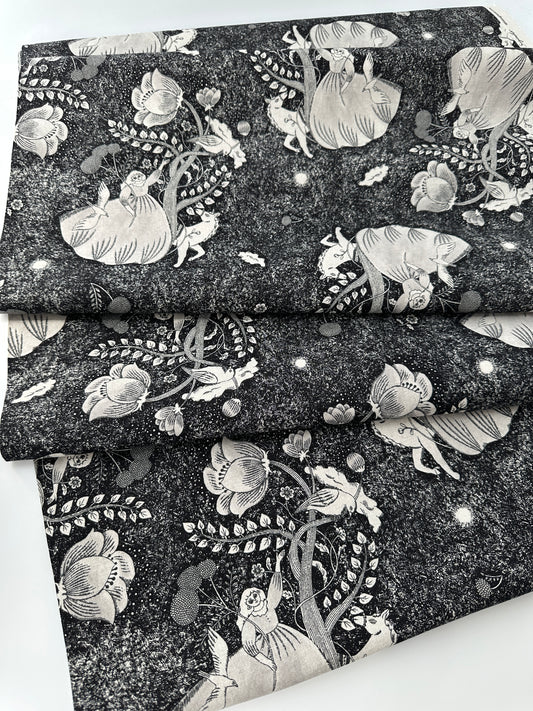 Japanese Cotton/Linen Sheeting, Midnight Dream