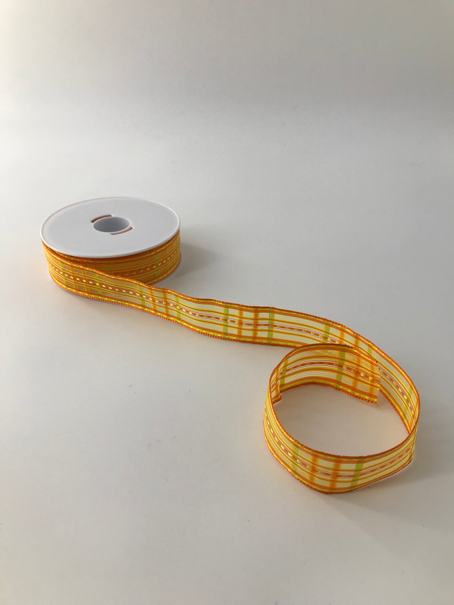 Taffeta Ribbon, Tartan, 1"
