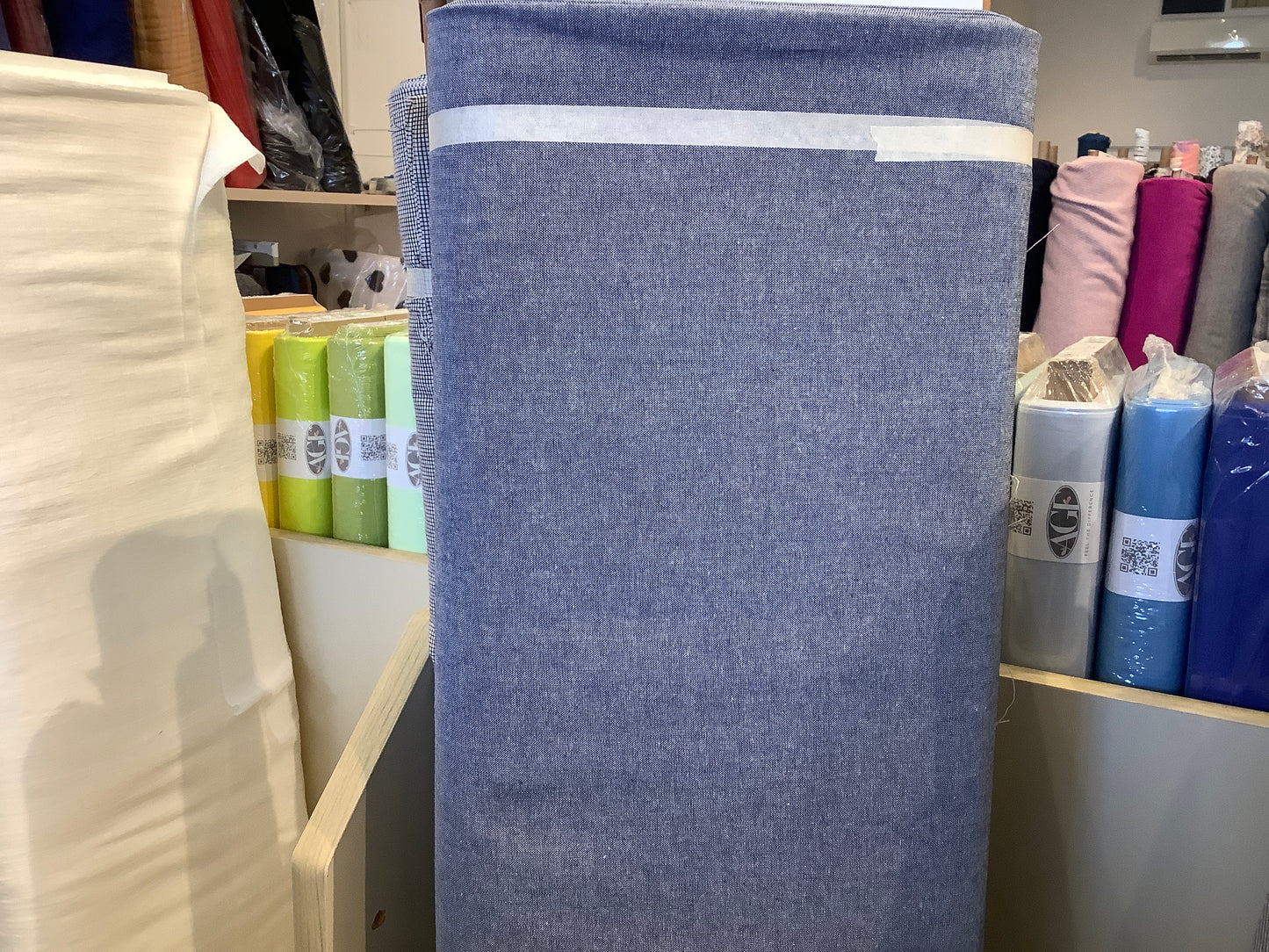 Chambray, blue