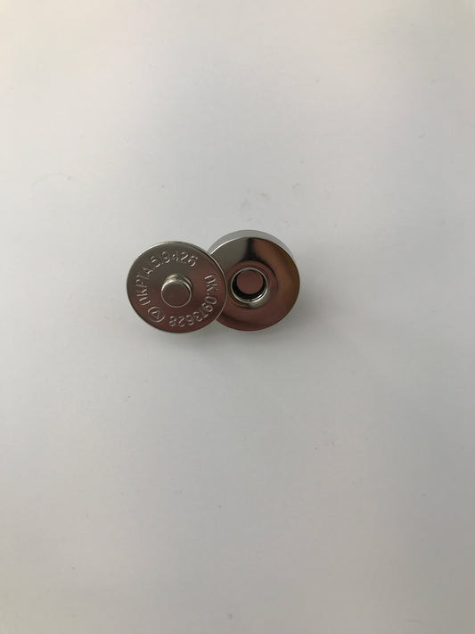 Magnetic Bag Closure, Gold or Nickel, 3/4”