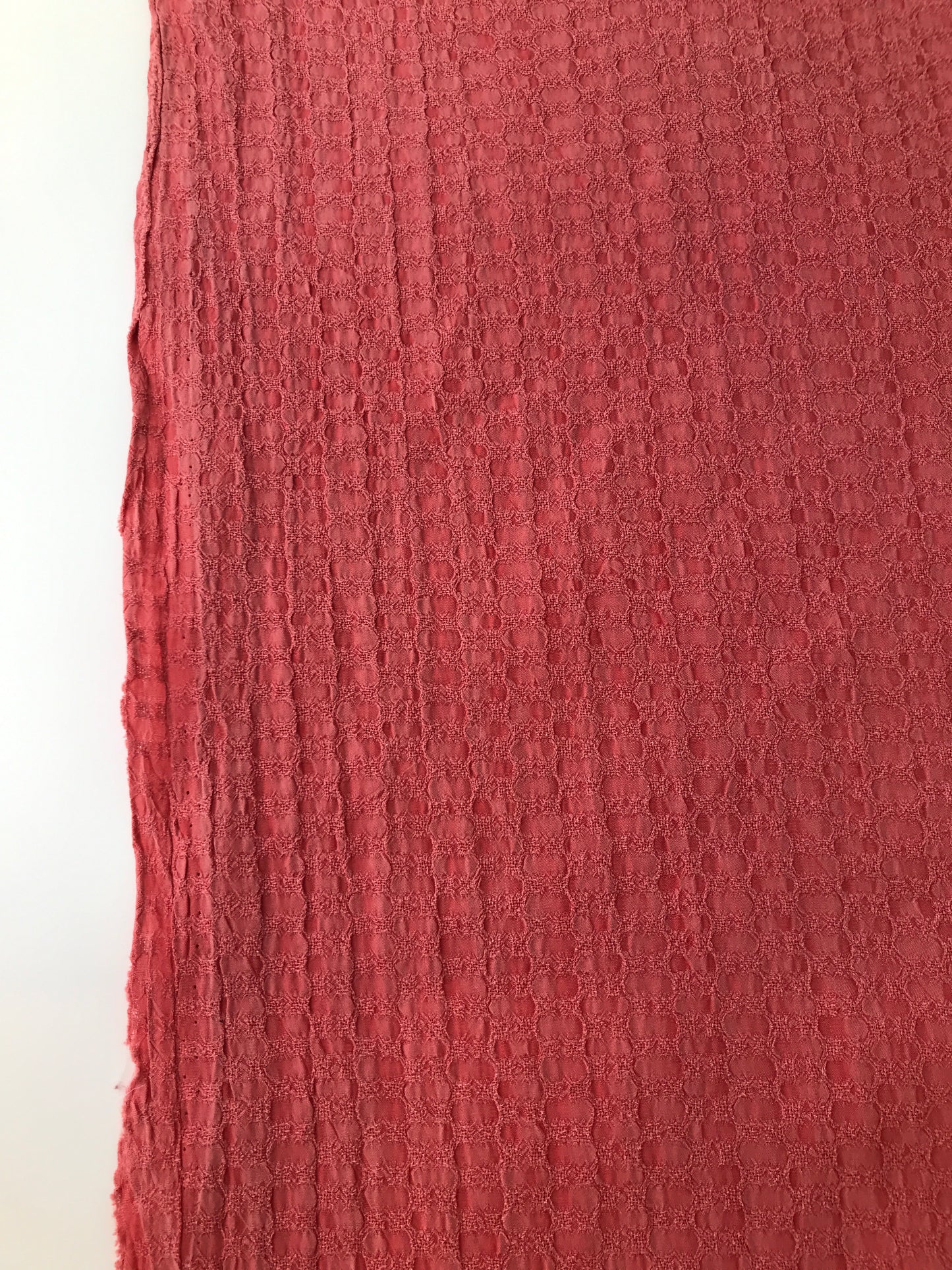 Cupro Rayon, Dobby Weave, Pink Honeycomb