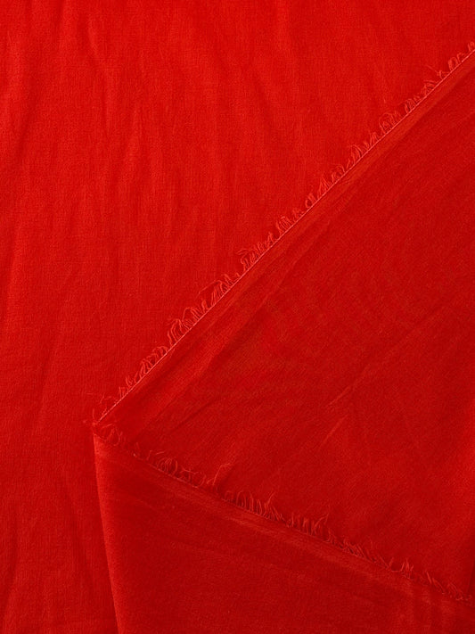 Cotton Voile - Tomato Red