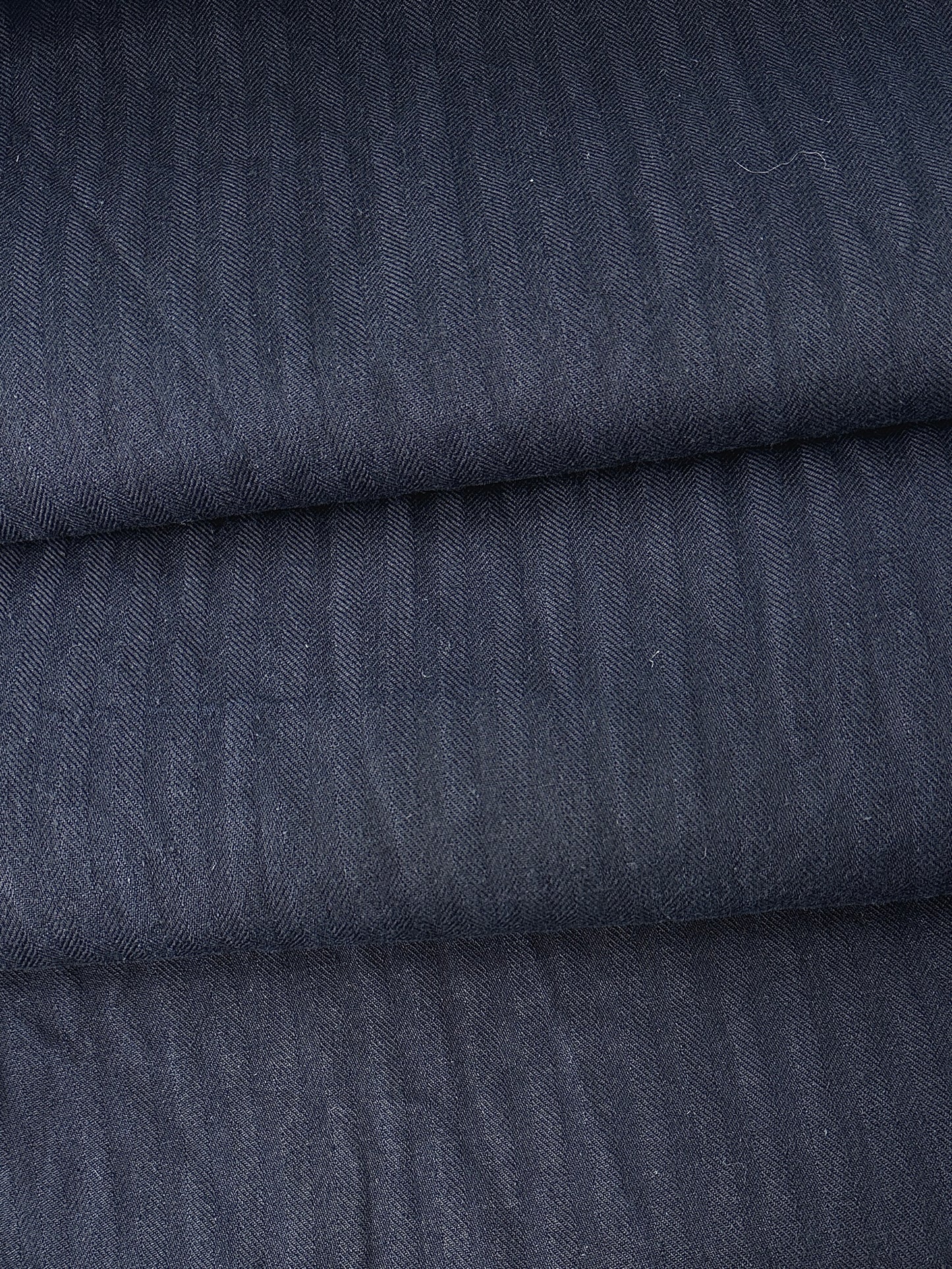 Cotton Tonal Stripe, Herringbone, Navy